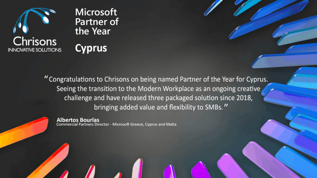 Microsoft Country Partner of the Year 2022, Cyprus_banner with statement
